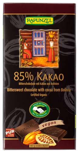 Schokolade Bitterschokolade 85% Kakao