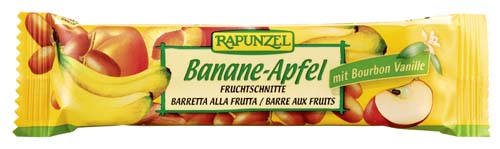 Fruchtschnitte Banane Apfel 