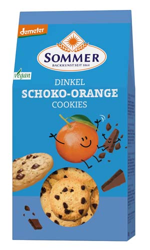Dinkel Schoko Orange Cookies