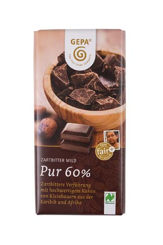 Schokolade Zartbitter Pur 60%