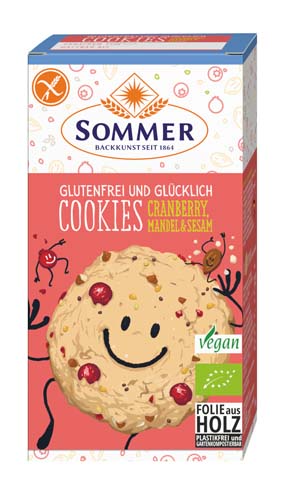 Cookies Cranberry Mandel Sesam