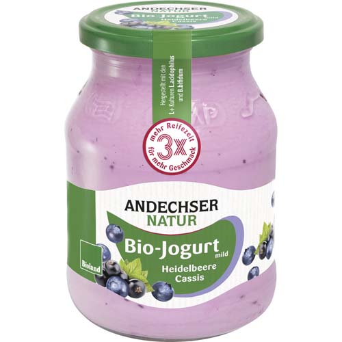 Joghurt Heidelbeer Cassis