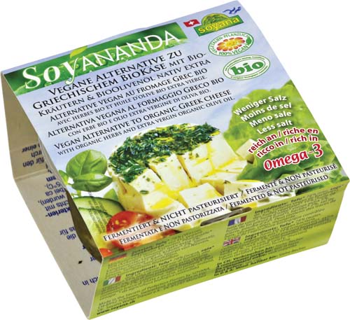 Soyananda vegane Alternative zu griechischem Biokäse